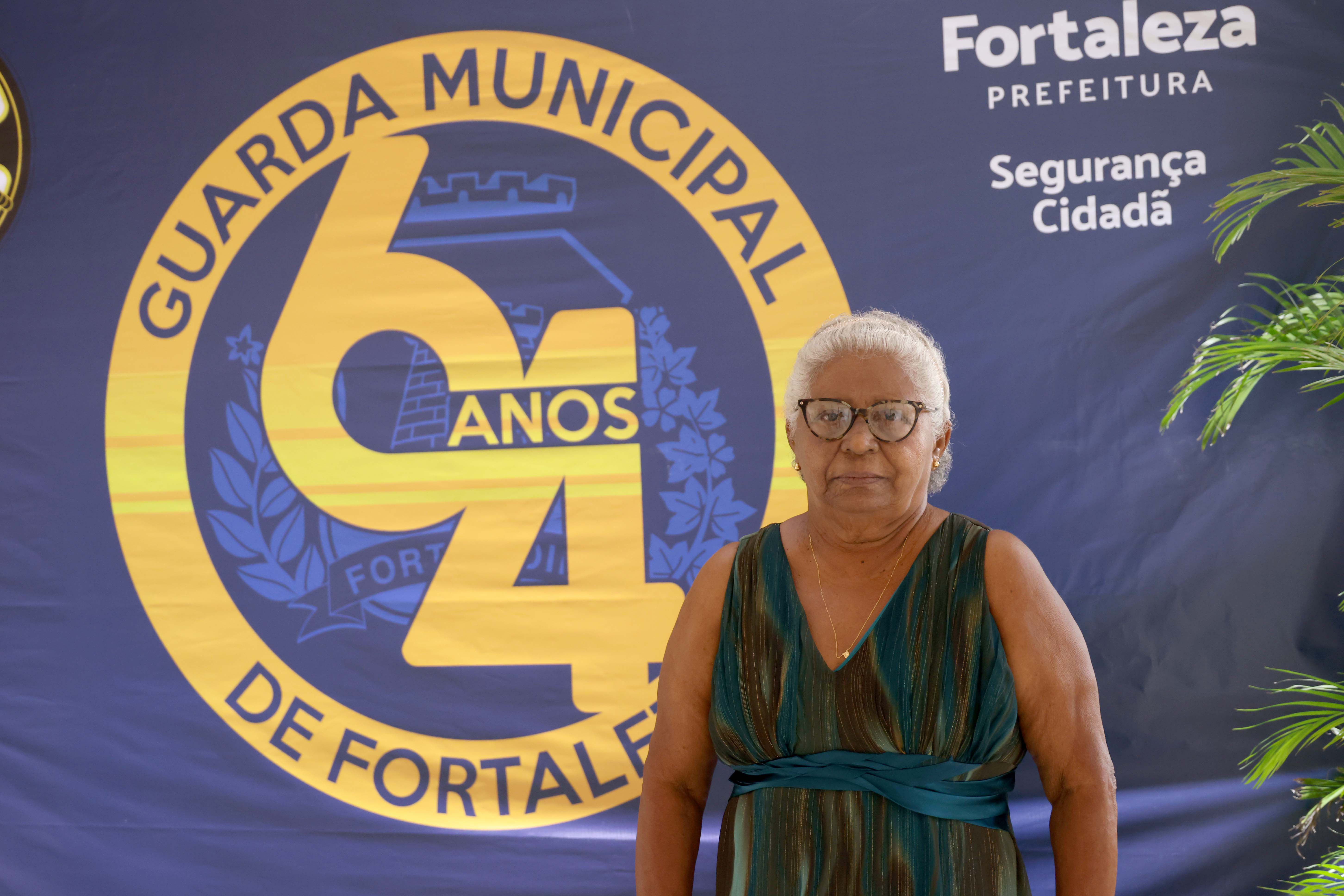 Aldenir Neves, inspetora aposentada, foi uma das homenageadas durante o aniversário. Aldenir foi a primeira mulher a integrar a GMF, tendo entrado na corporação em 1986